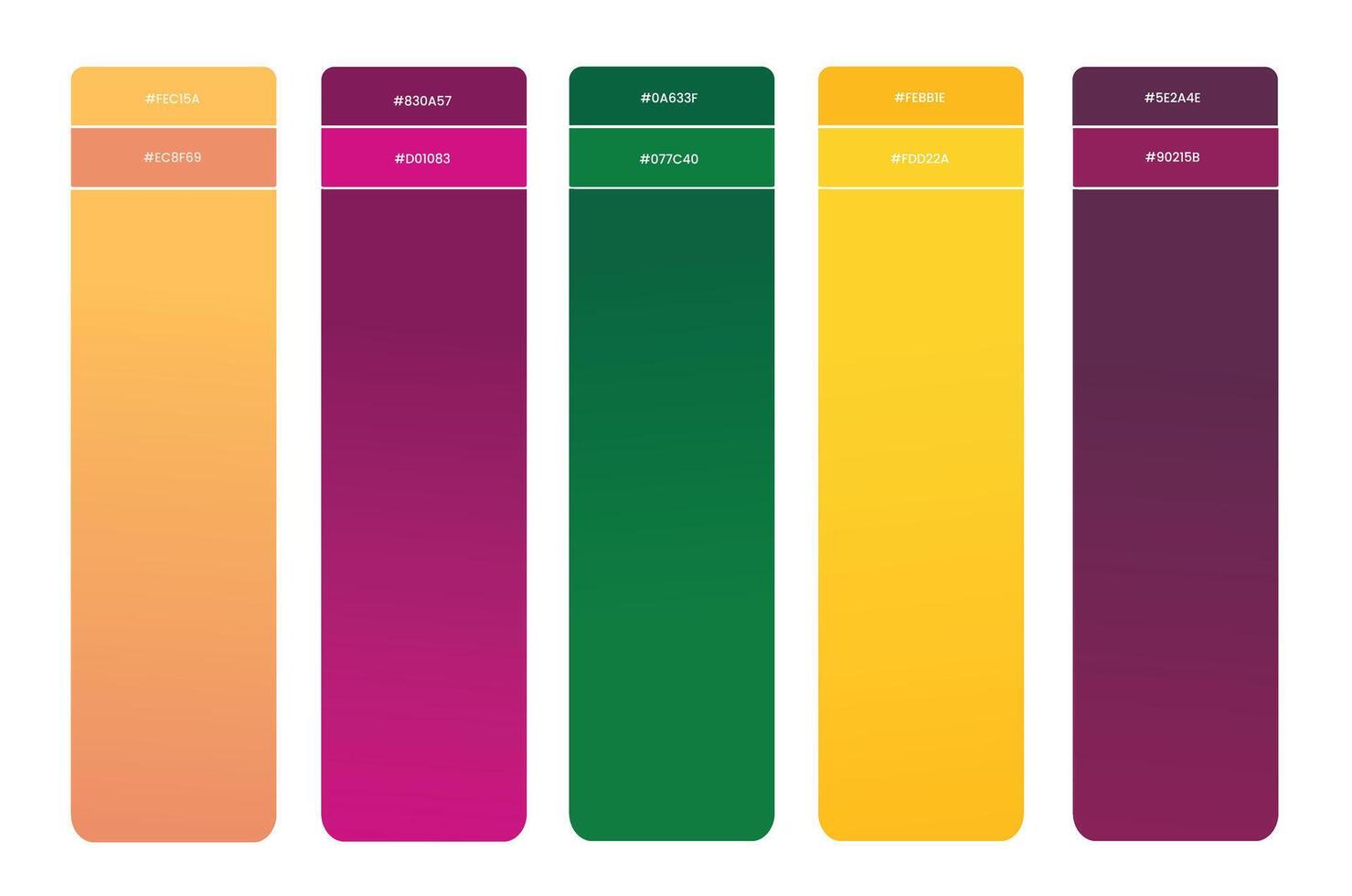 Set of colorful modern gradient backgrounds for graphic design, covers, calendar, web design, wallpaper Pro and Pro SVG vector