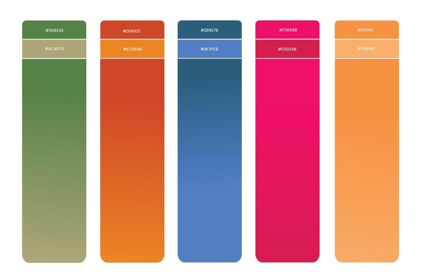 Set of colorful modern gradient backgrounds for graphic design, covers, calendar, web design, wallpaper Pro and Pro SVG vector