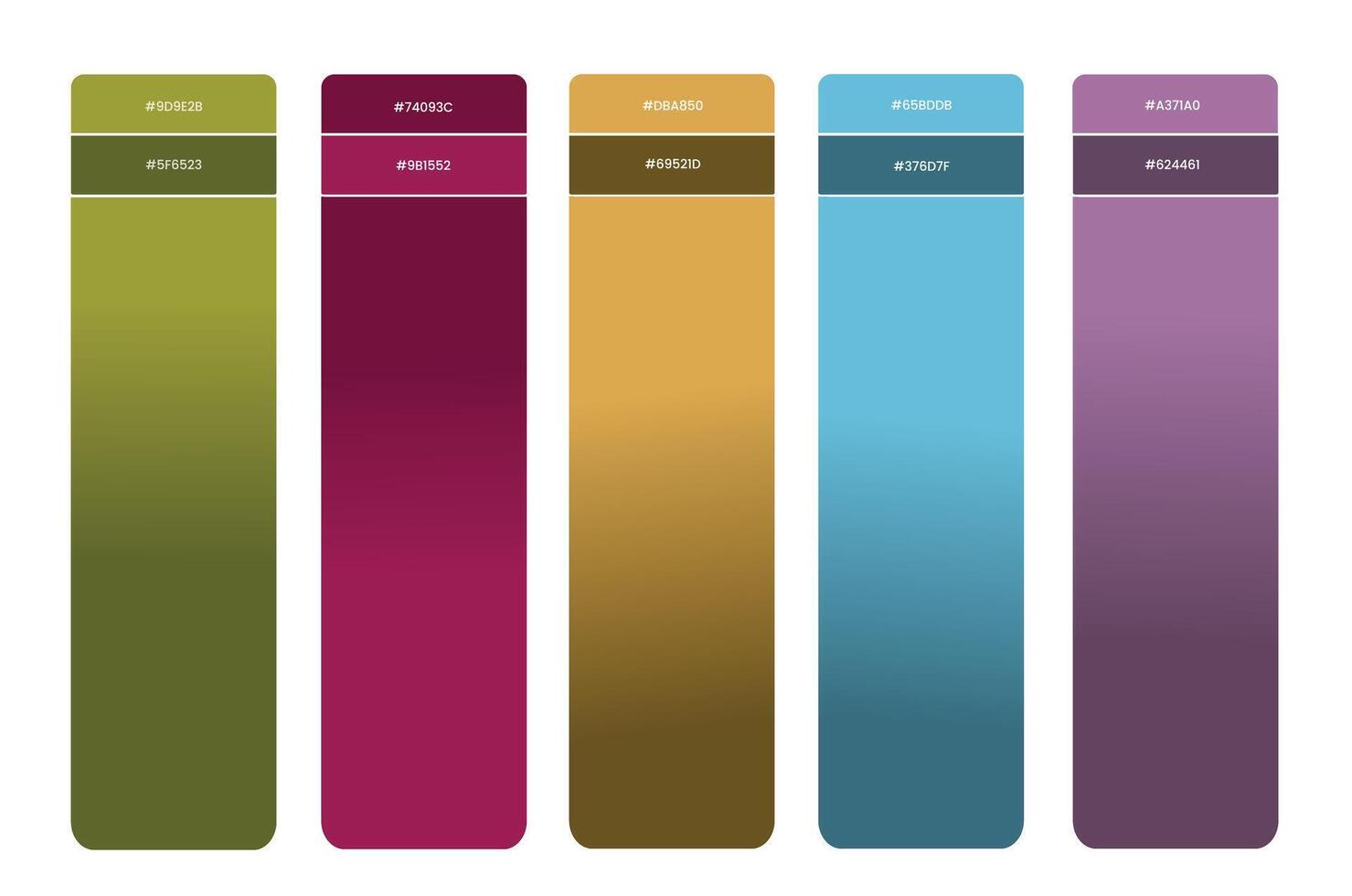 Set of colorful modern gradient backgrounds for graphic design, covers, calendar, web design, wallpaper Pro and Pro SVG vector