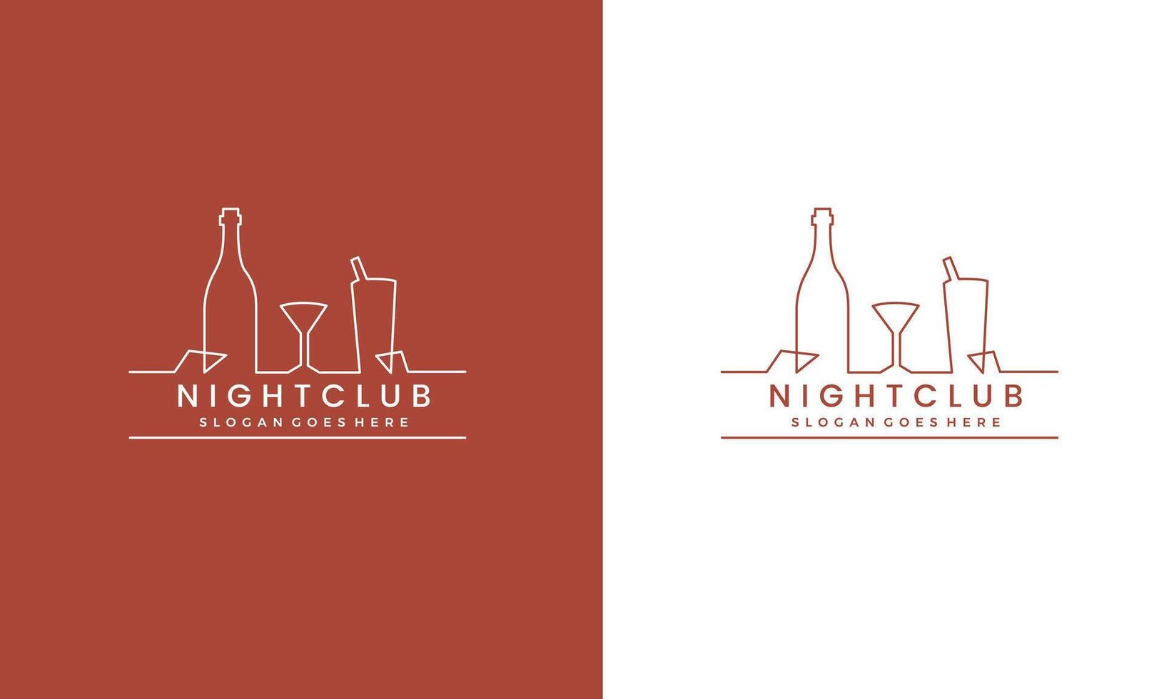 Bar and Nightclub Logo Pro vector