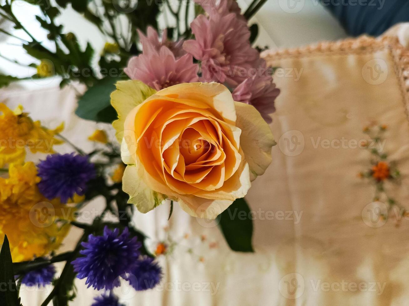 Photos of various types of flowers in beautiful vases are good for banners