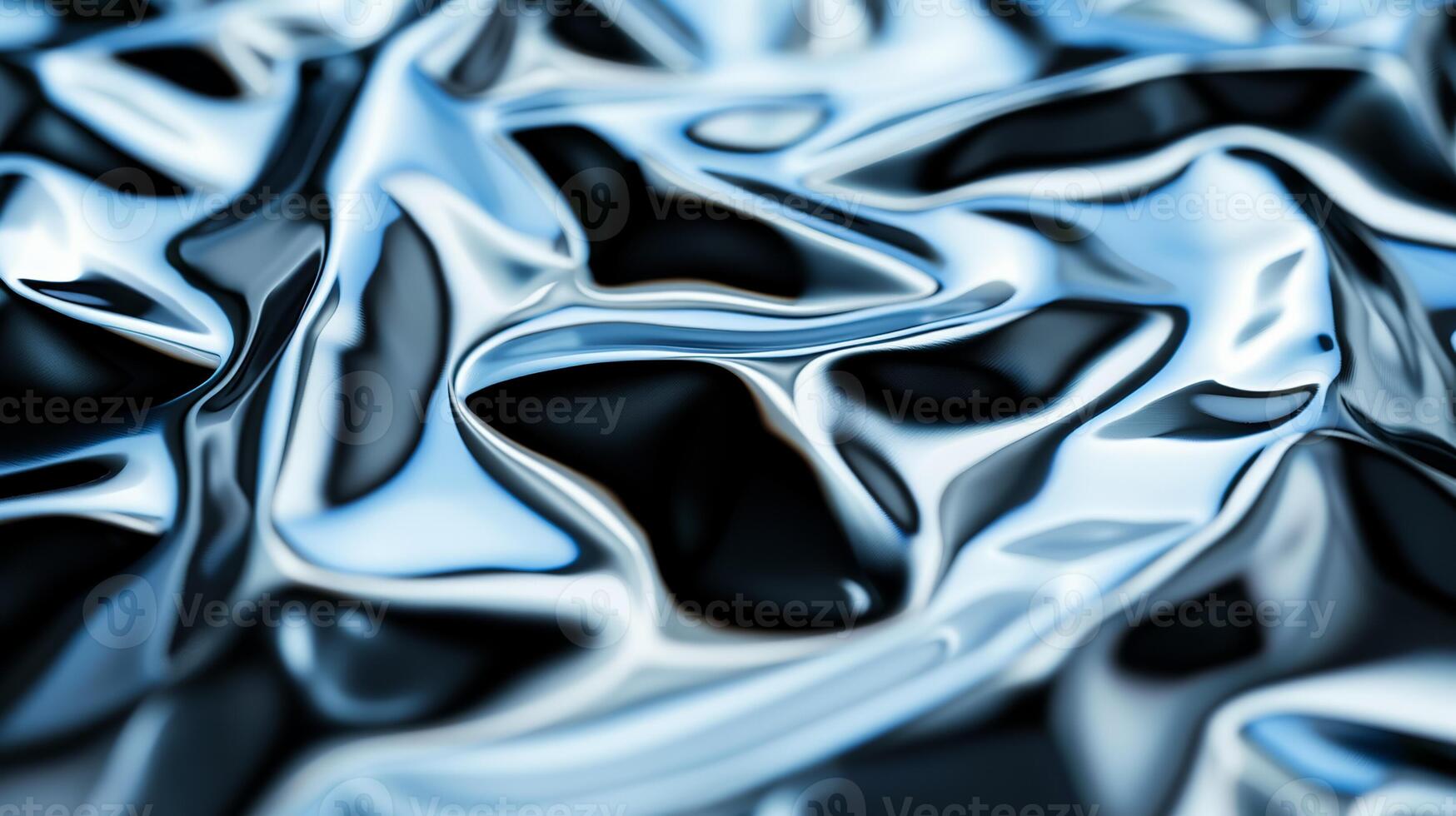 Detailed view of a rhodium surface highly reflective with a slight blue tint photo