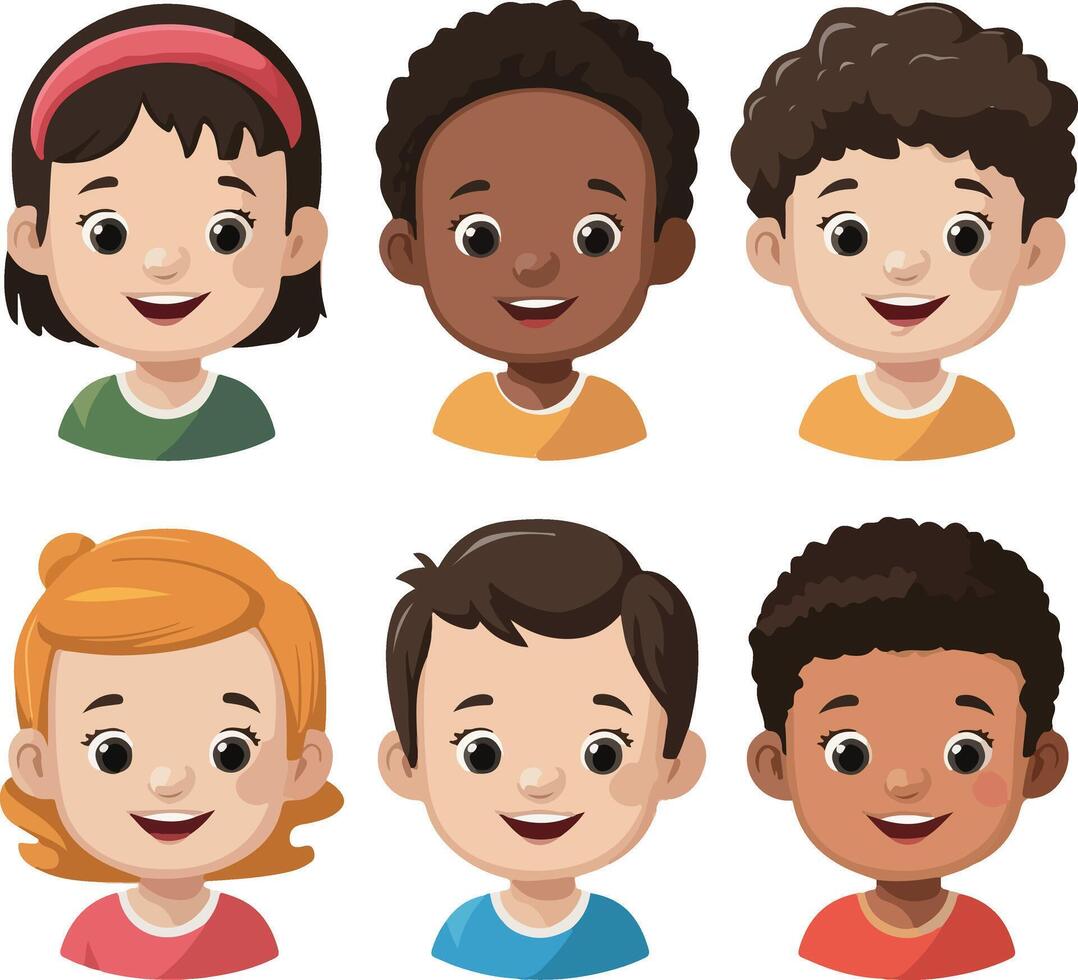 Set Of Cartoon Characters Design Art 2 vector