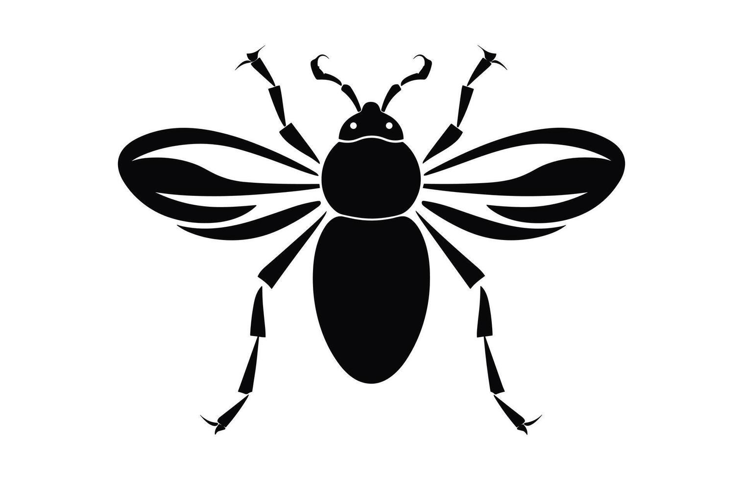 Insect black Silhouette Clip art vector
