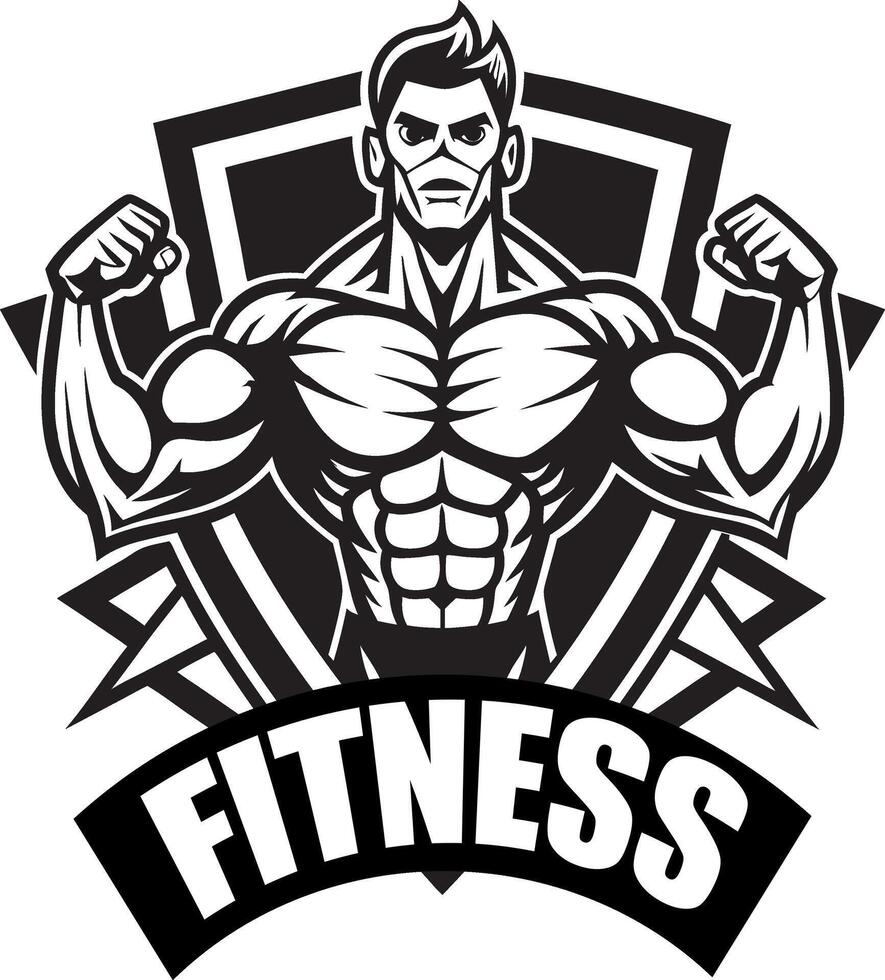 a logo for a fitness club or gym vector