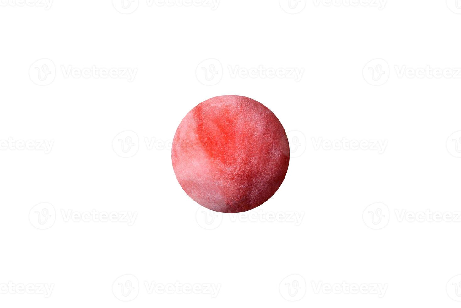 Delicious sweet chilled mochi desserts with fruit filling photo
