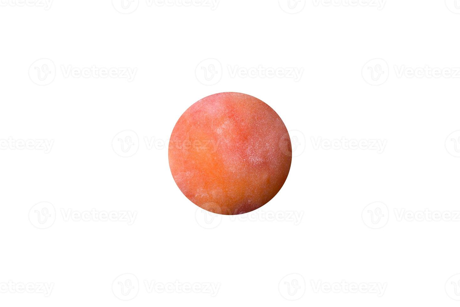 Delicious sweet chilled mochi desserts with fruit filling photo