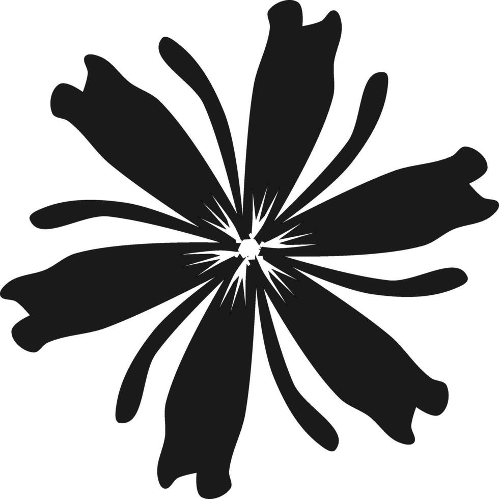 a black and white flower vector