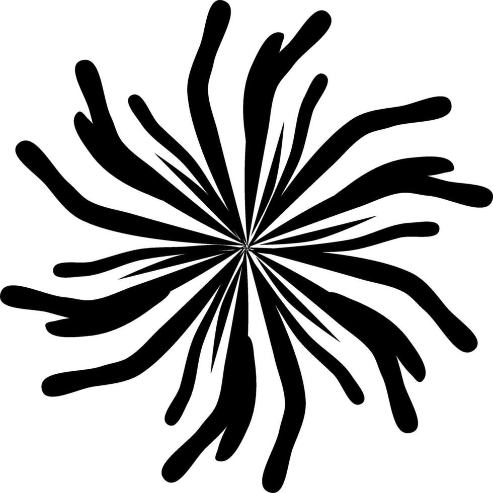 a black and white flower vector