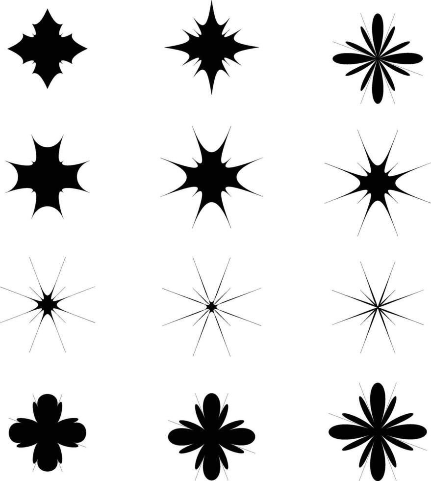 Flower Spark Set vector