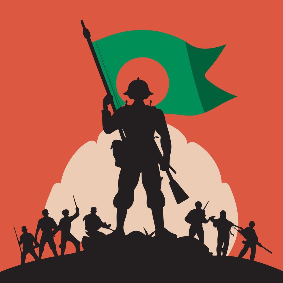 Victory day of bangladesh vector