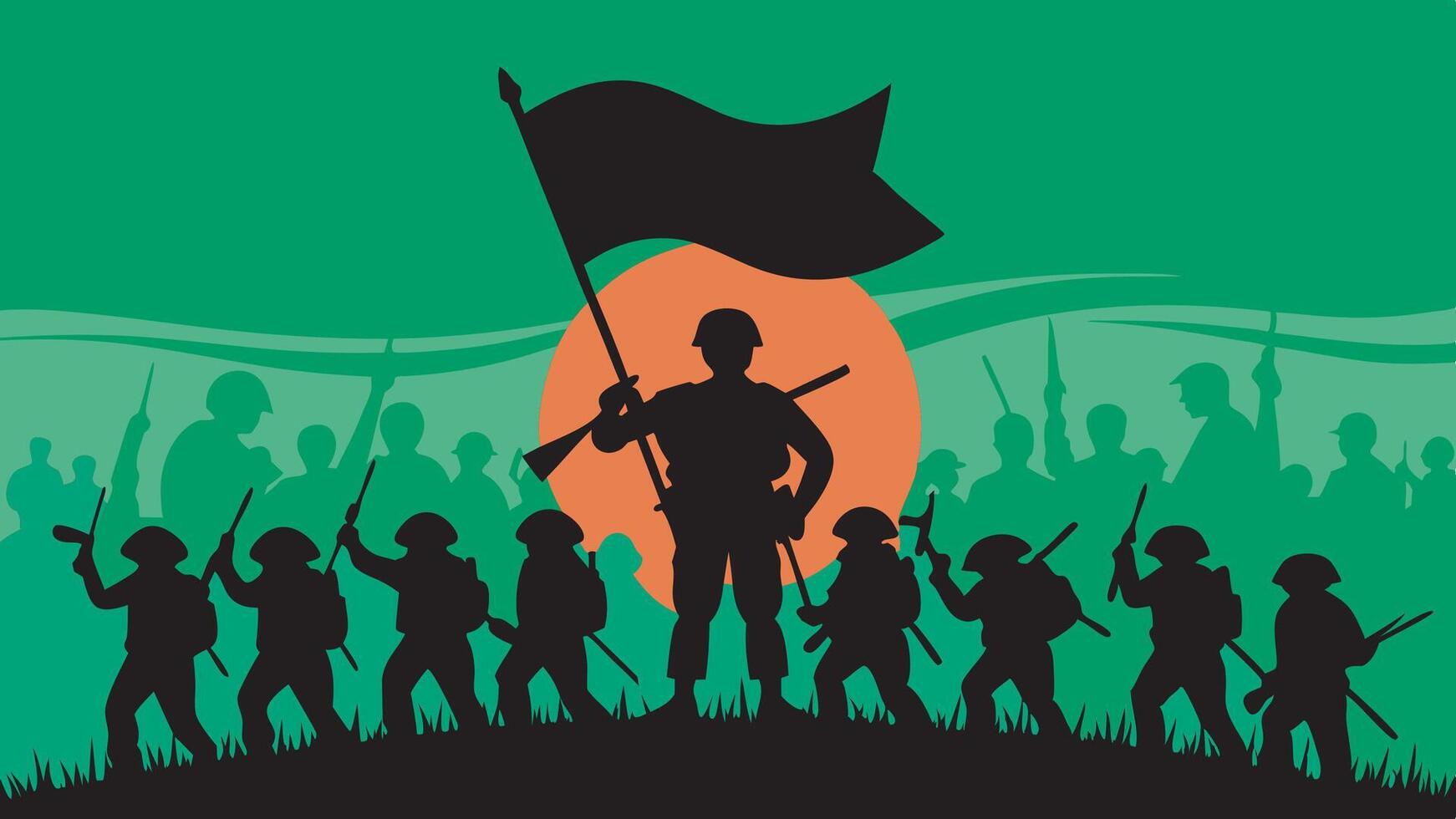 Victory day of bangladesh vector