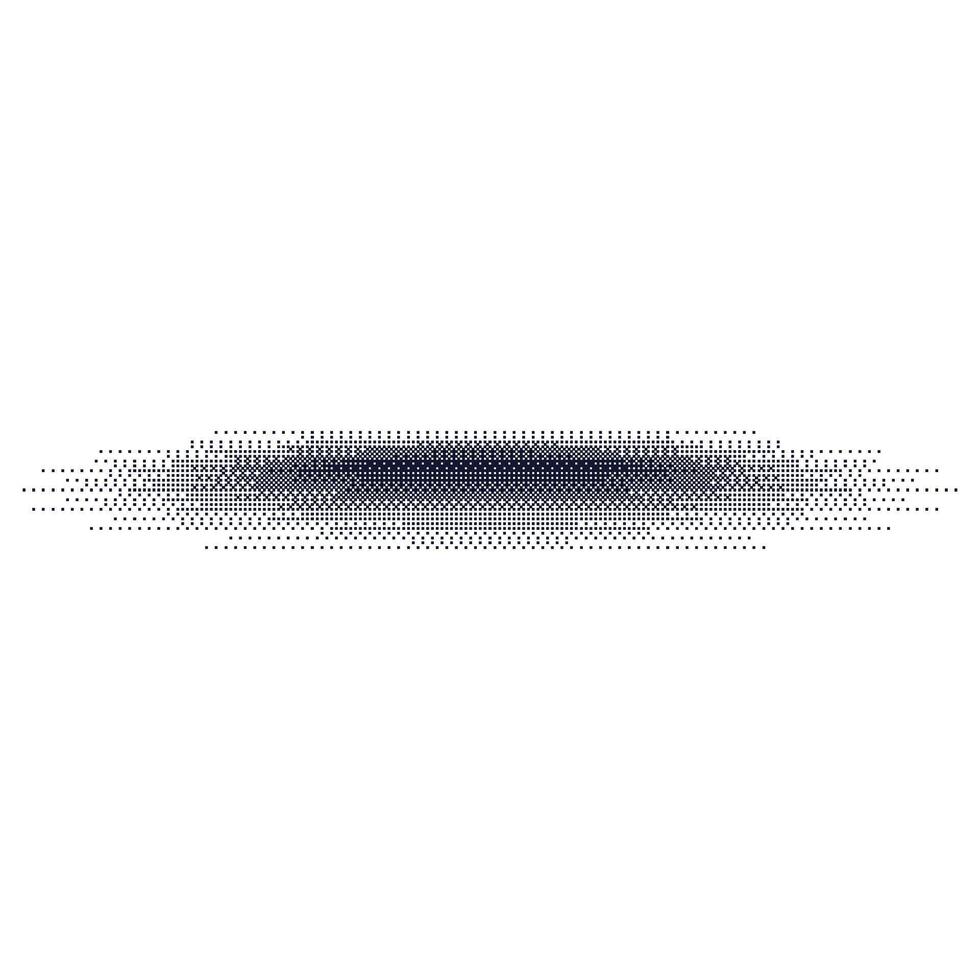 Gradient dot shadow effect with grainy texture. Halftone circles and noise. Flat illustration isolated on white background. vector