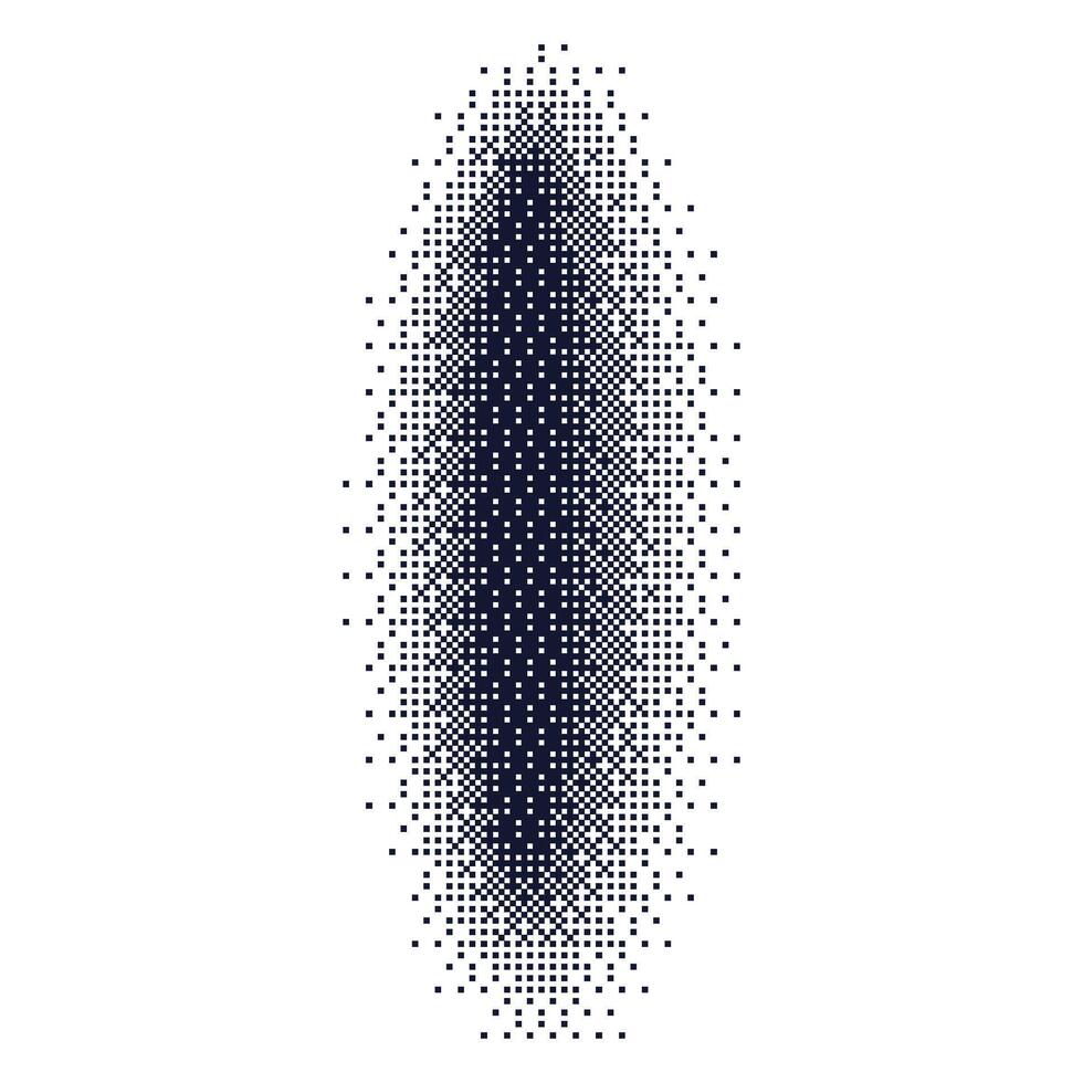 Gradient dot shadow effect with grainy texture. Halftone circles and noise. Flat illustration isolated on white background. vector