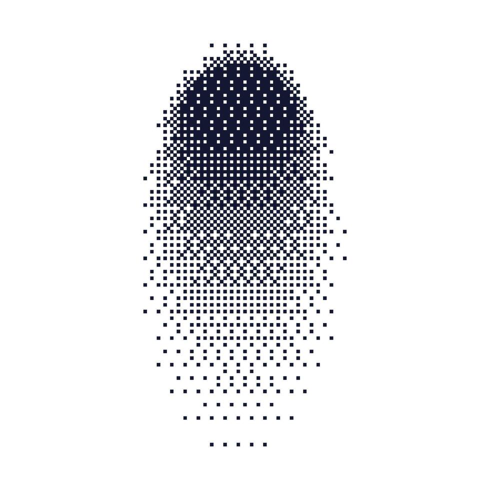Gradient dot shadow effect with grainy texture. Halftone circles and noise. Flat illustration isolated on white background. vector