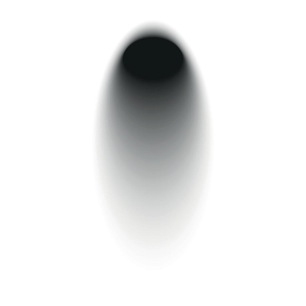 Realistic shadow set with round shapes. black shade effect. Isolated object. Flat illustration on white background. vector
