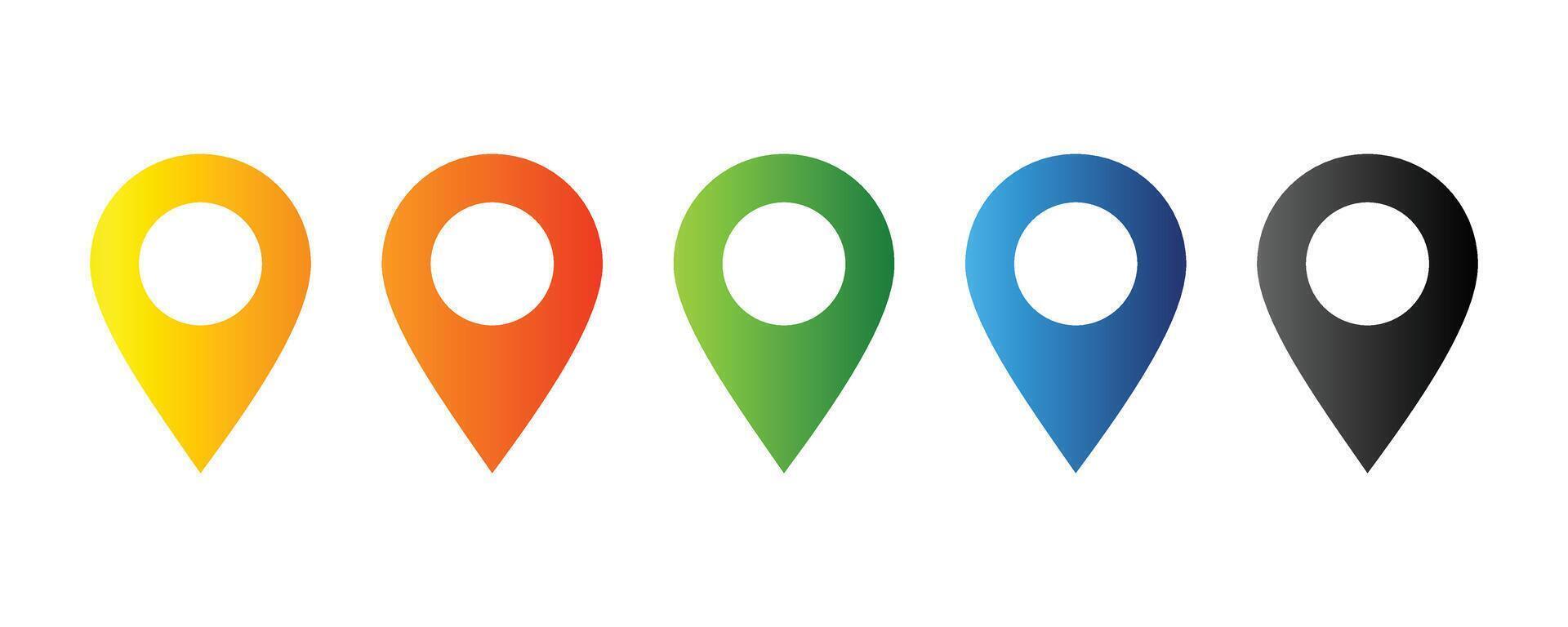 Location or map pin icon symbol. Map marker, Location pin, Map pin icon. vector