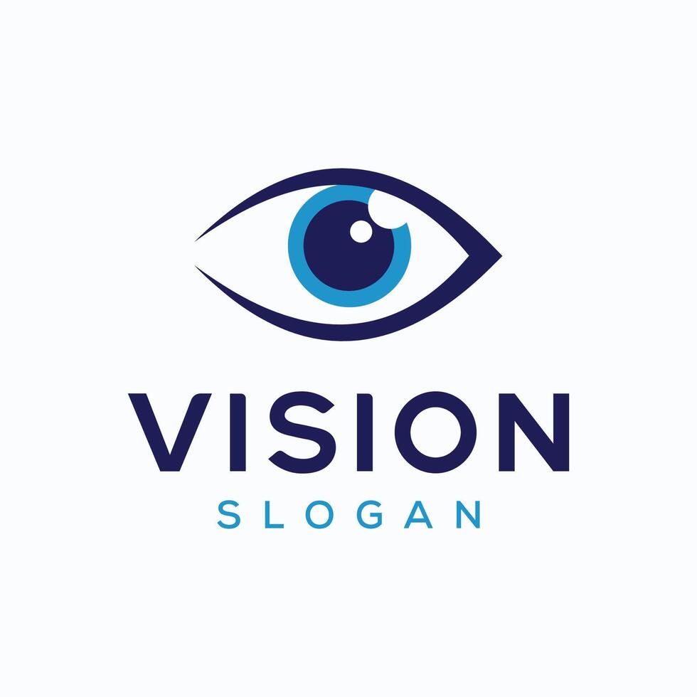Modern colorful eye sight logo design. Minimalist ophthalmology vision spy logo design vector