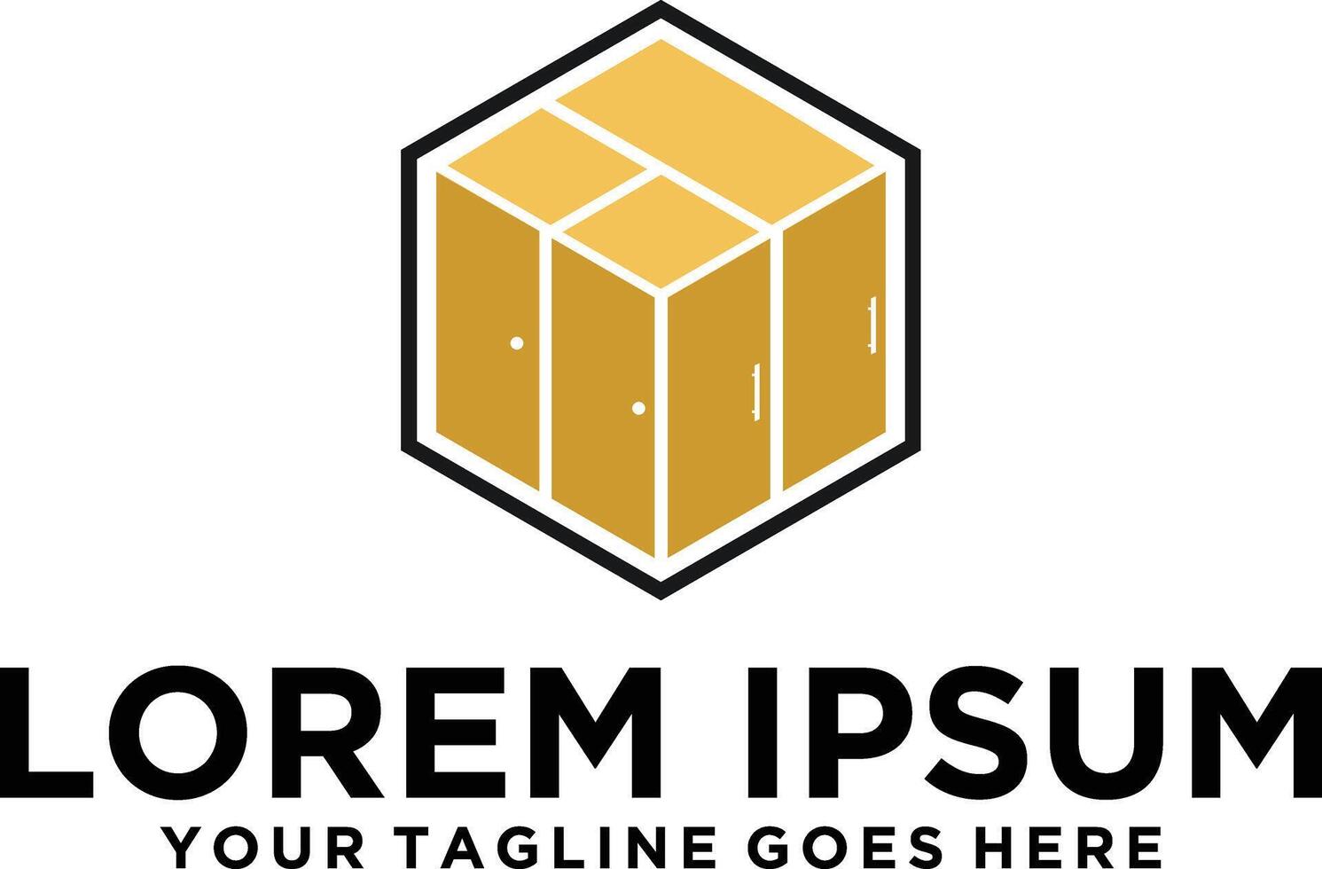 Storage Cabinets Kitchen set logo vector