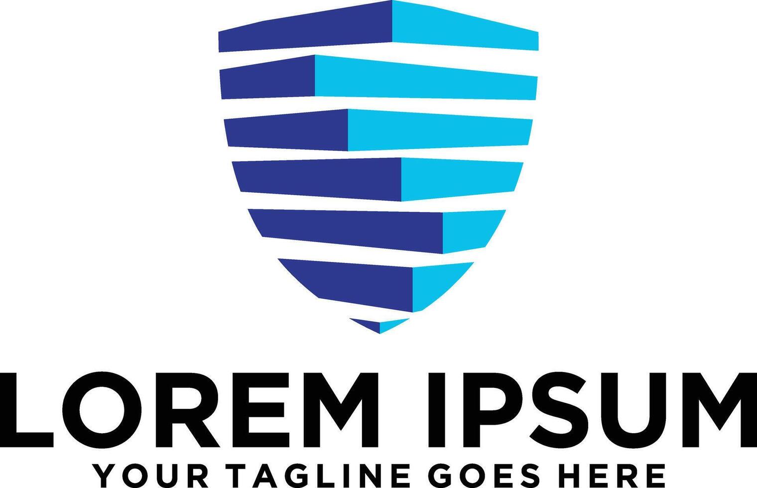 Shield security Technology logo idea vector