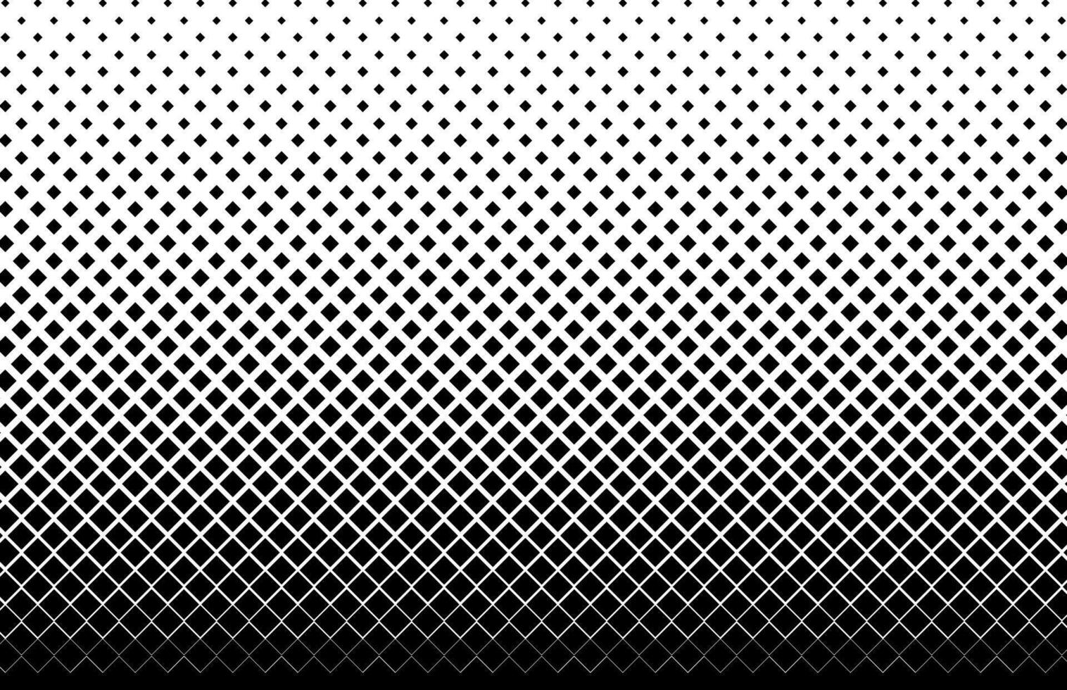 Geometric black color diamond shape halftone pattern vector