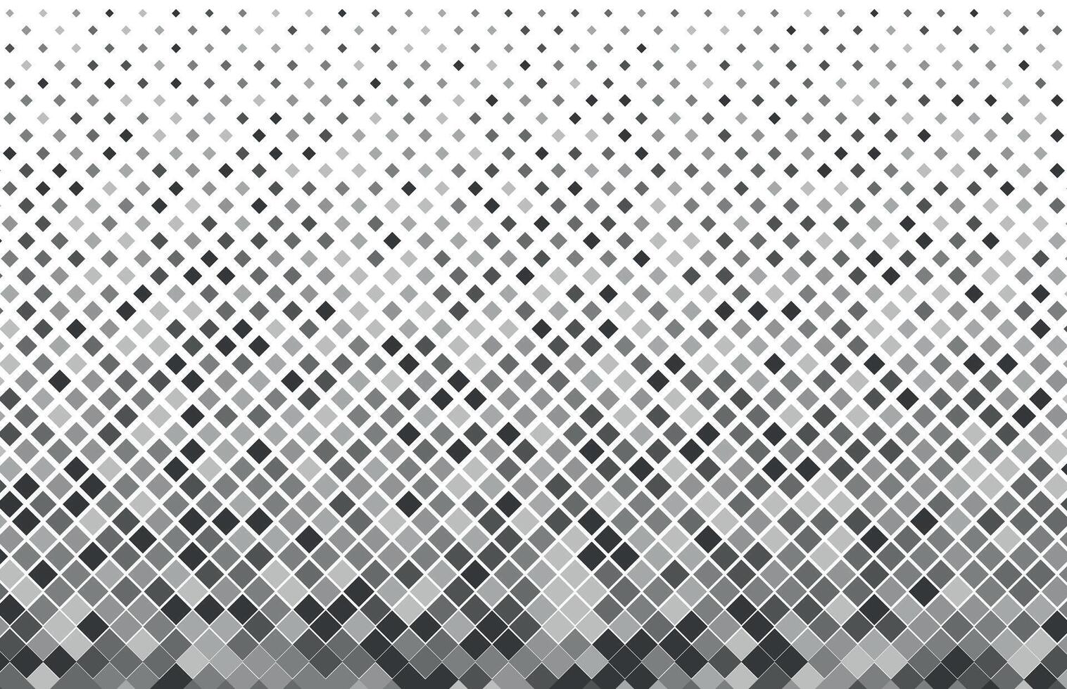 Geometric black and gray diamond shape halftone pattern vector