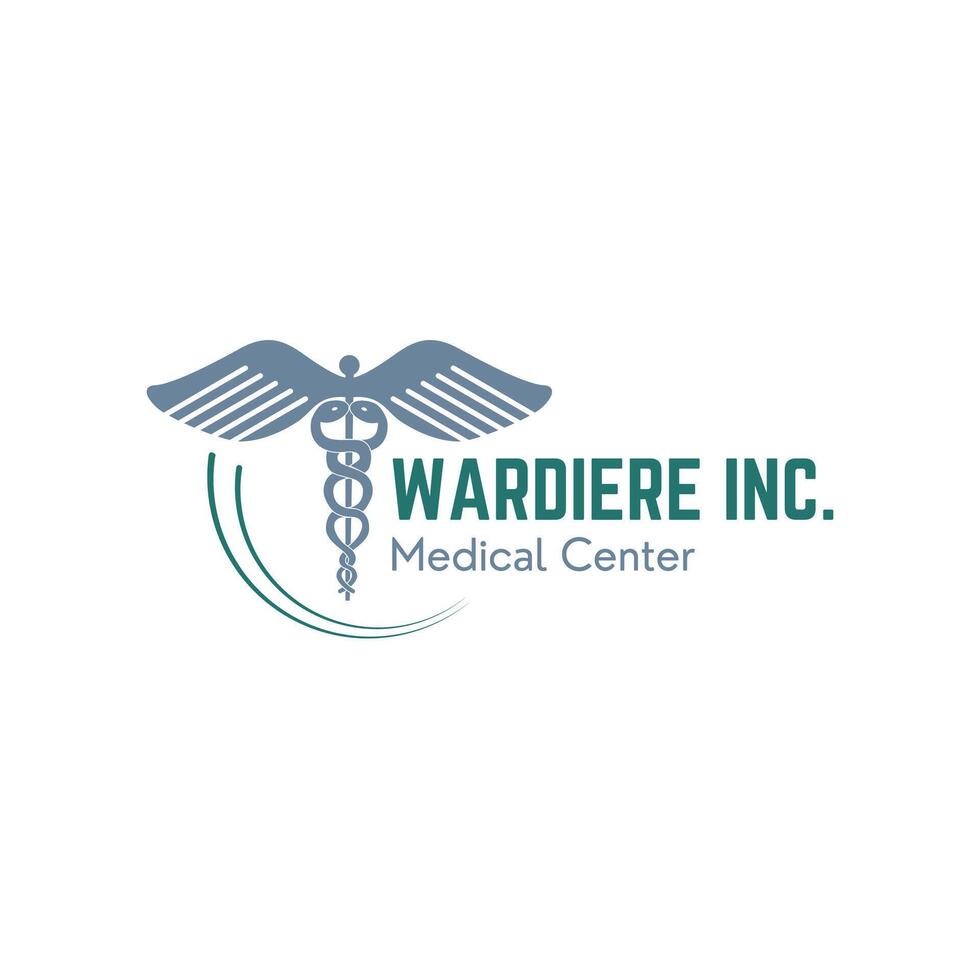 the logo for wardere inc medical center vector