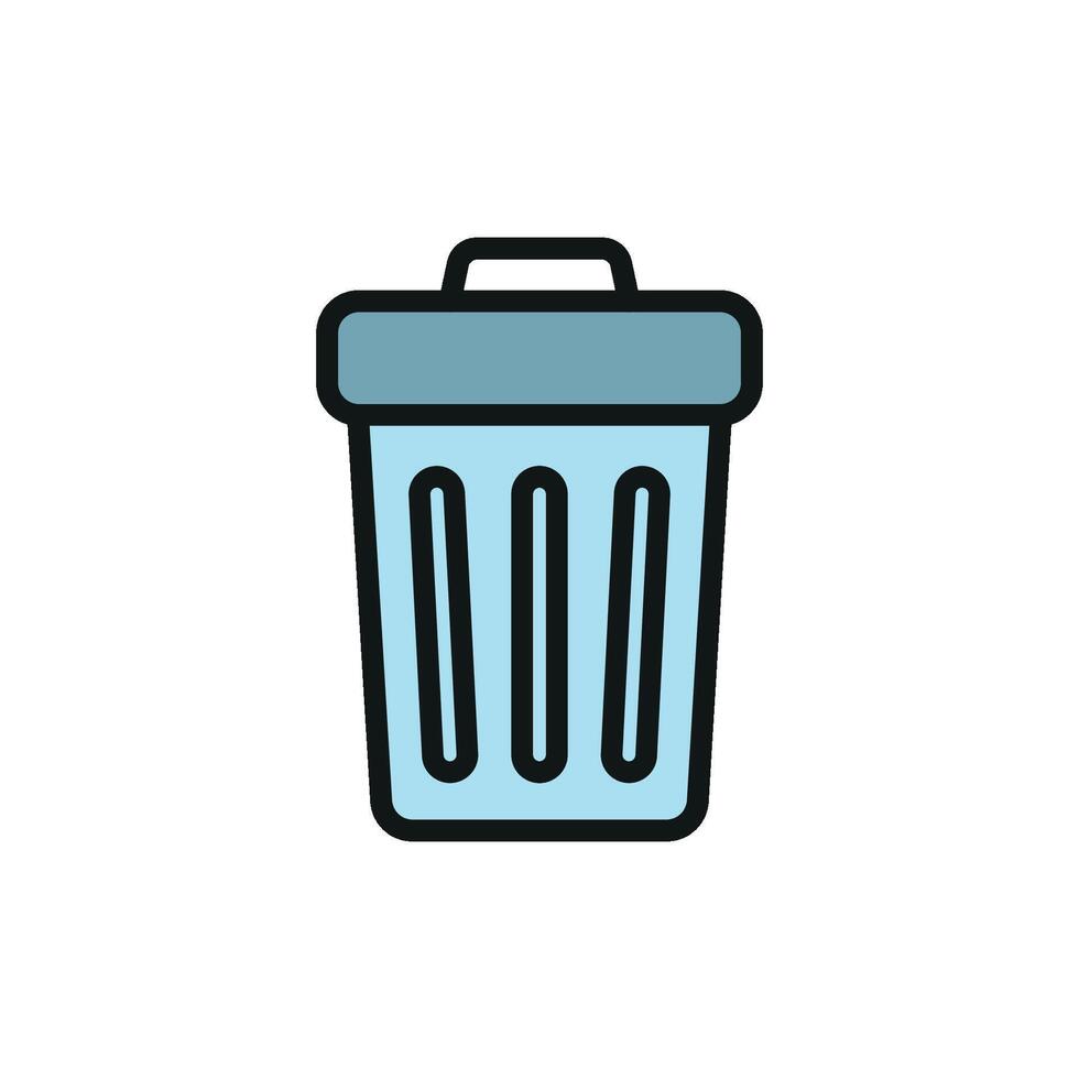 Garbage can icon design templates simple and modern vector