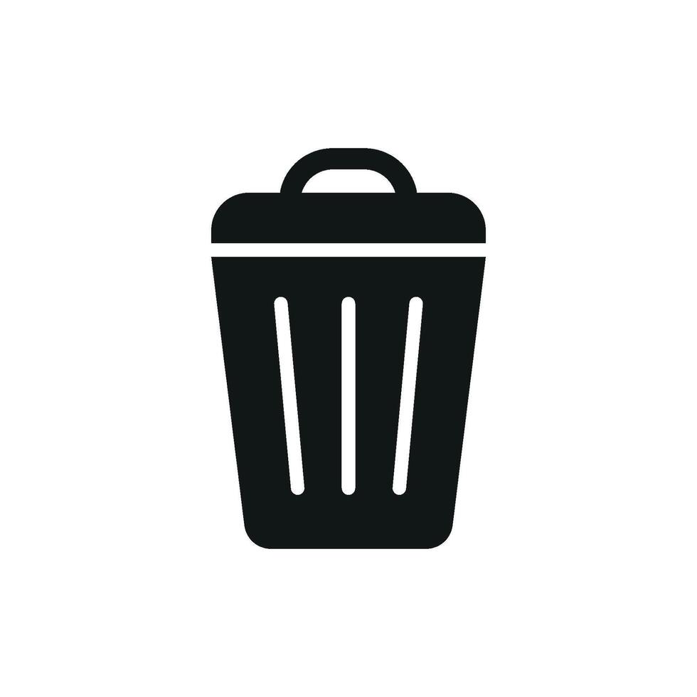 Garbage can icon design templates simple and modern vector