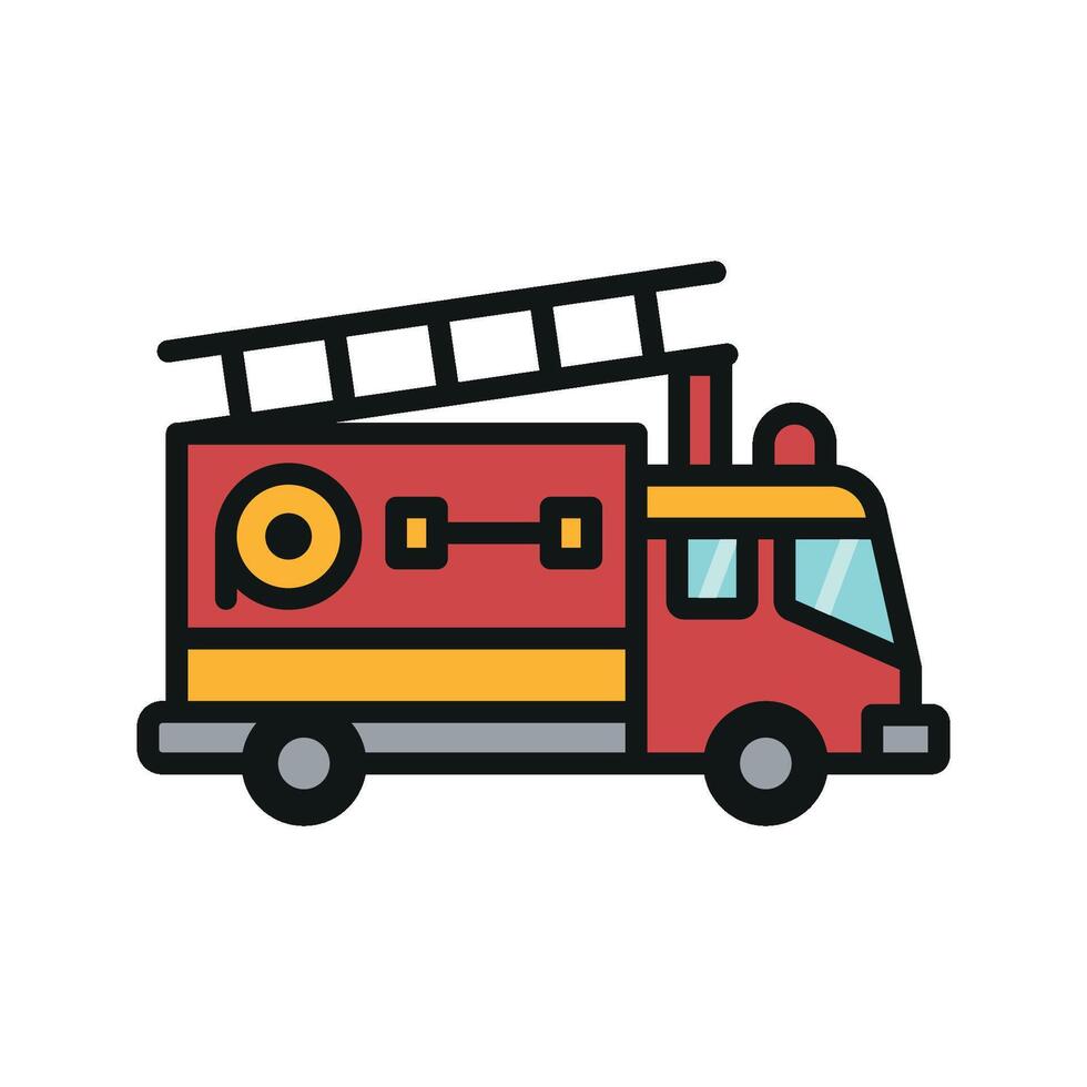 Fire truck icon design templates simple and modern vector