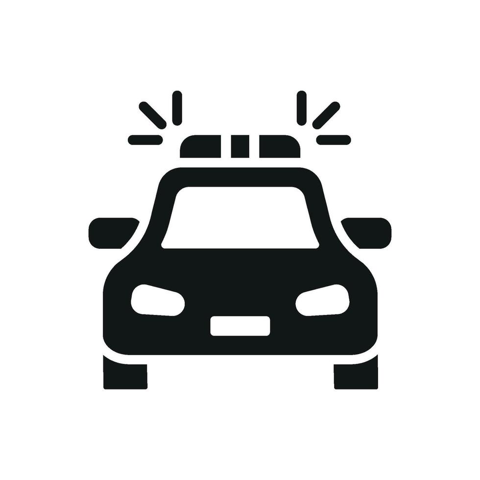 Police car icon design templates simple and modern vector