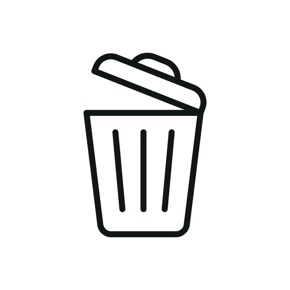 Garbage can icon design templates simple and modern vector