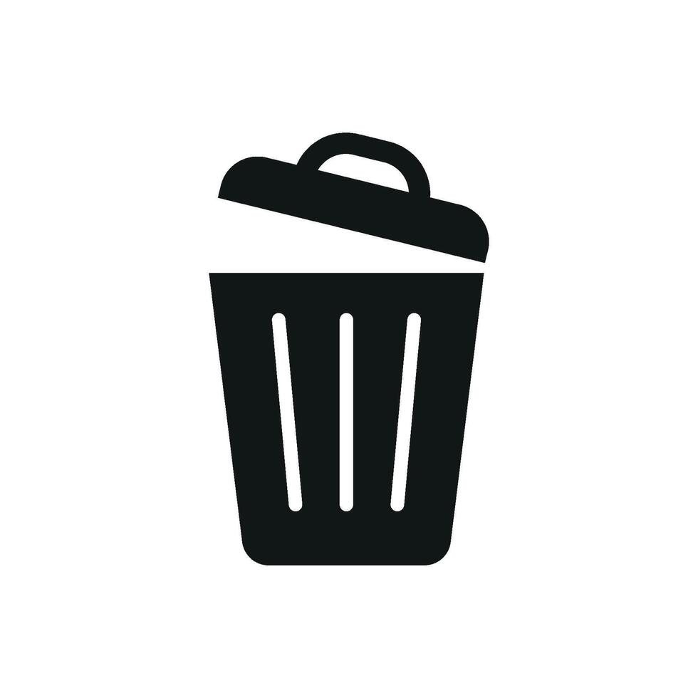 Garbage can icon design templates simple and modern vector