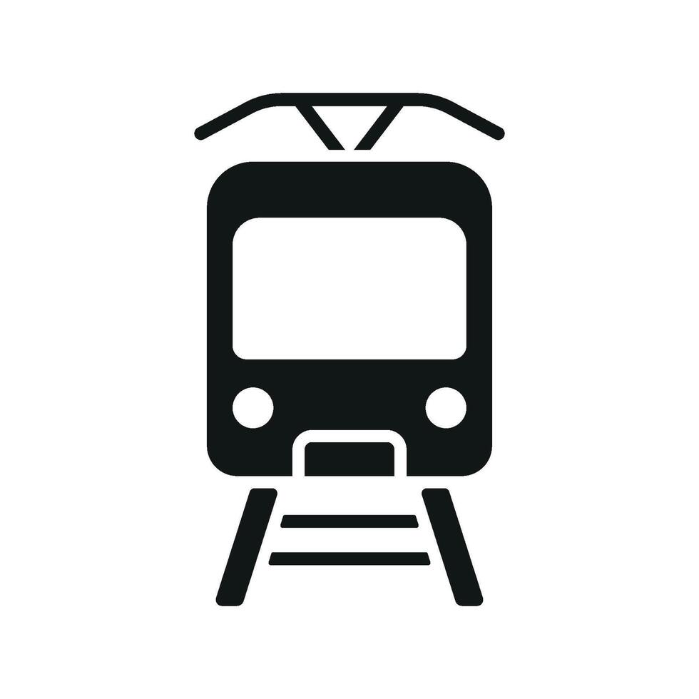 Tram icon design templates simple and modern vector