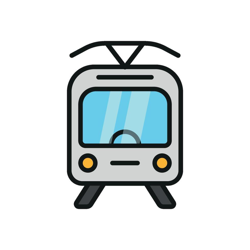 Tram icon design templates simple and modern vector