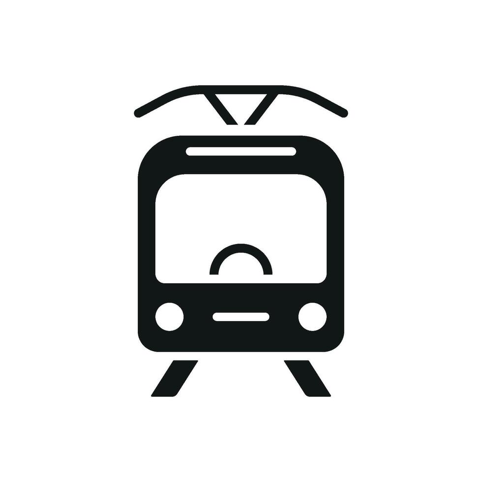 Tram icon design templates simple and modern vector
