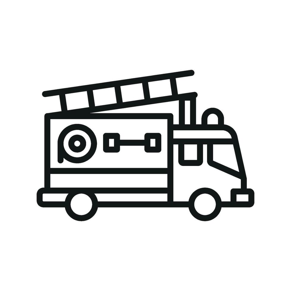 Fire truck icon design templates simple and modern vector