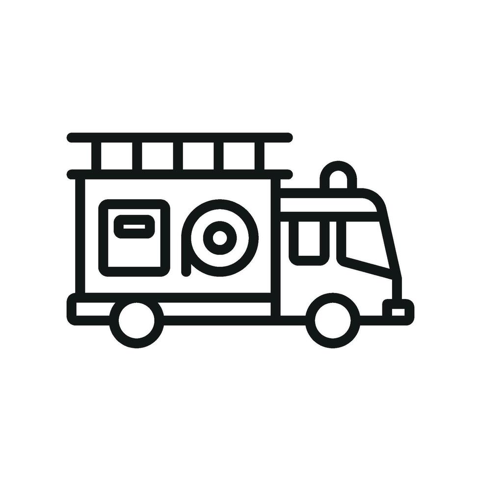 Fire truck icon design templates simple and modern vector
