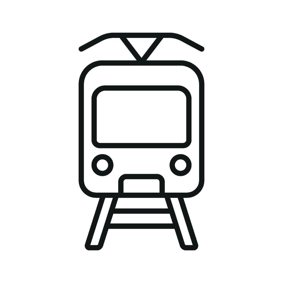 Tram icon design templates simple and modern vector