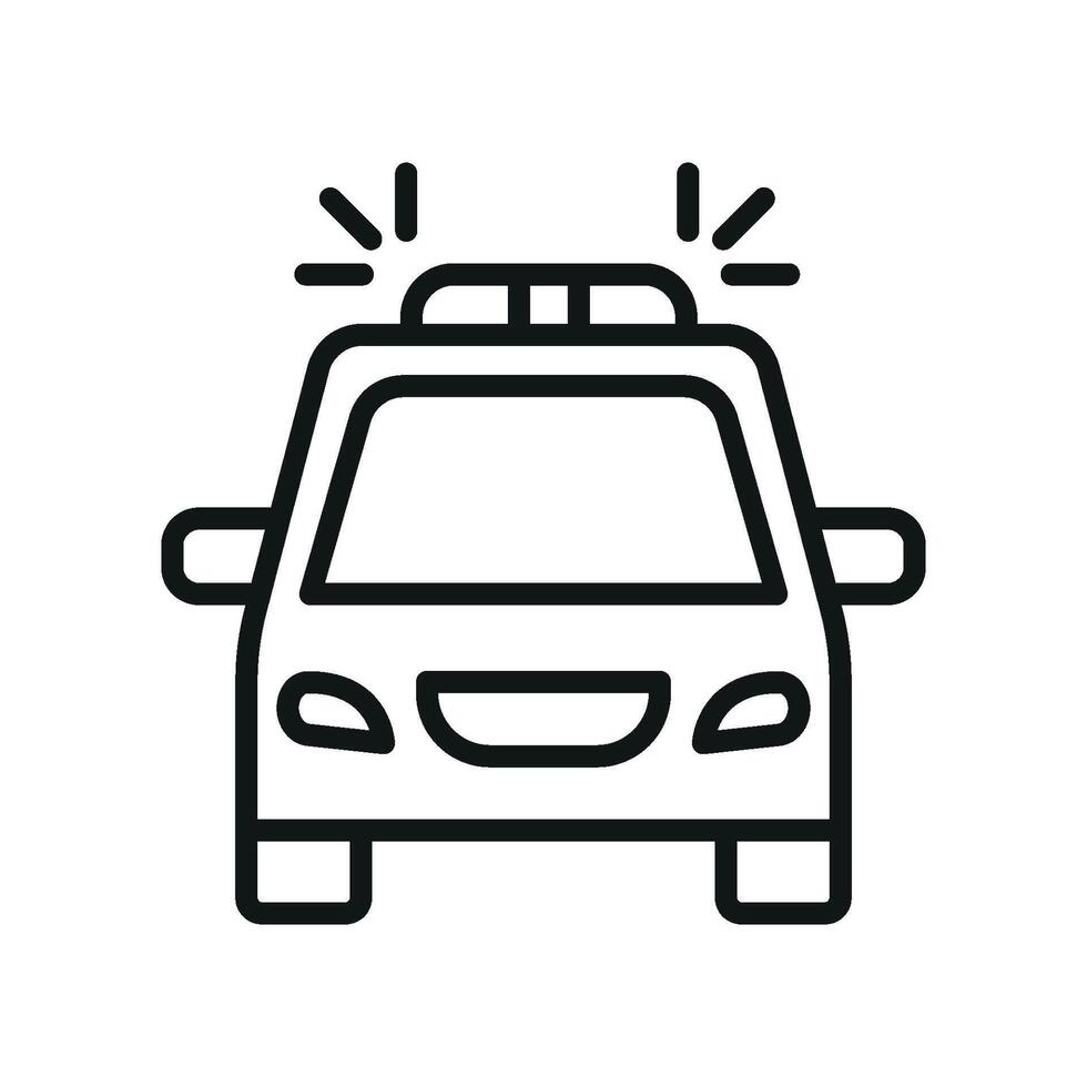 Police car icon design templates simple and modern vector