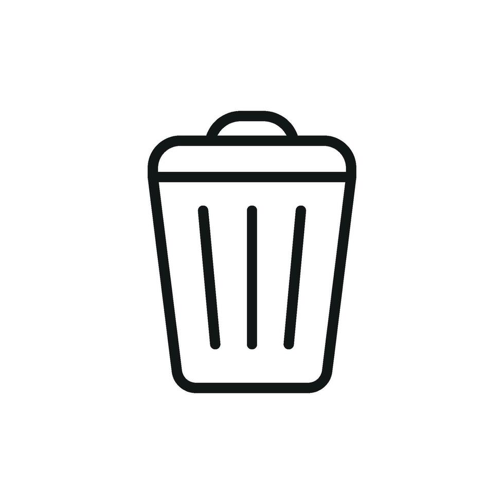 Garbage can icon design templates simple and modern vector