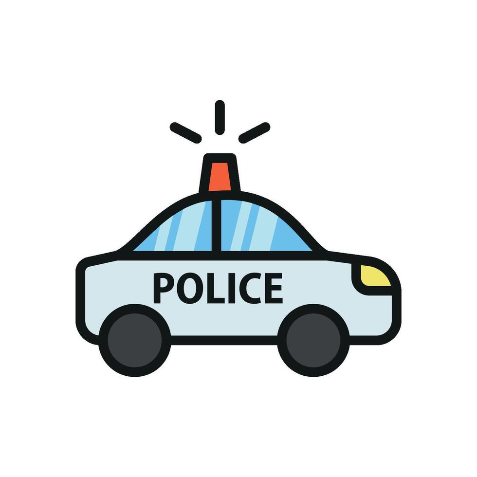 Police car icon design templates simple and modern vector
