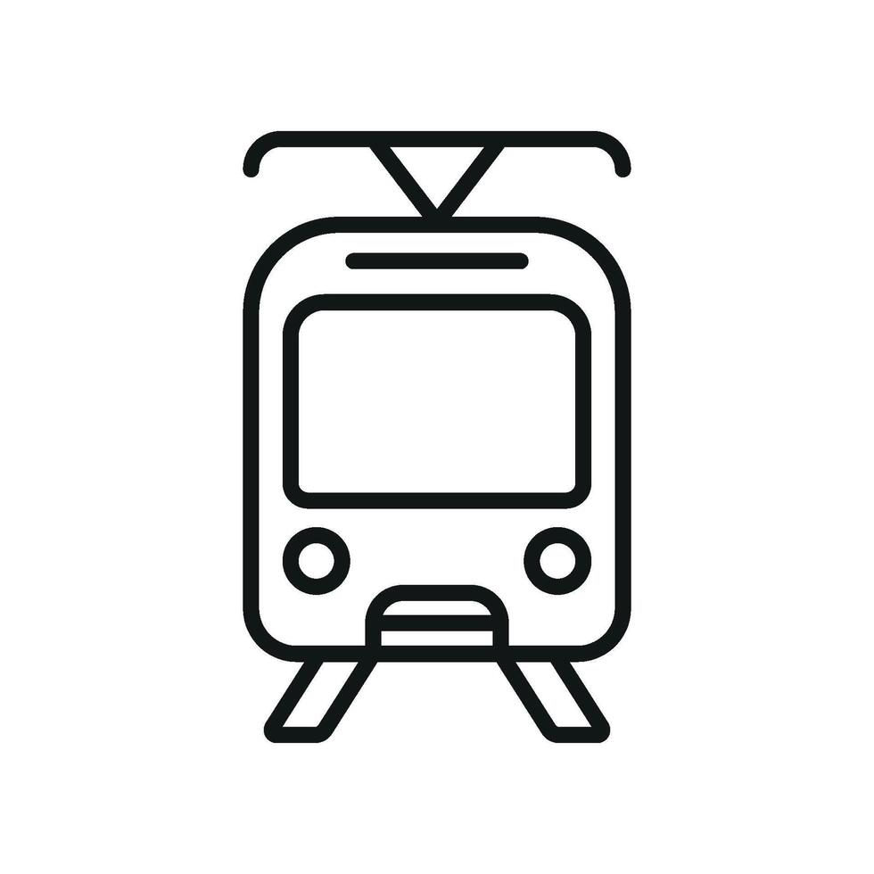 Tram icon design templates simple and modern vector