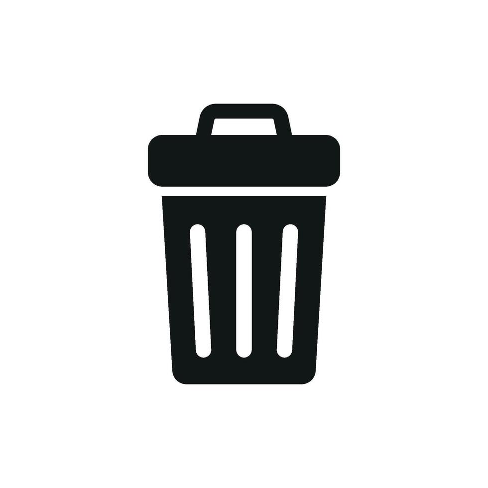 Garbage can icon design templates simple and modern vector