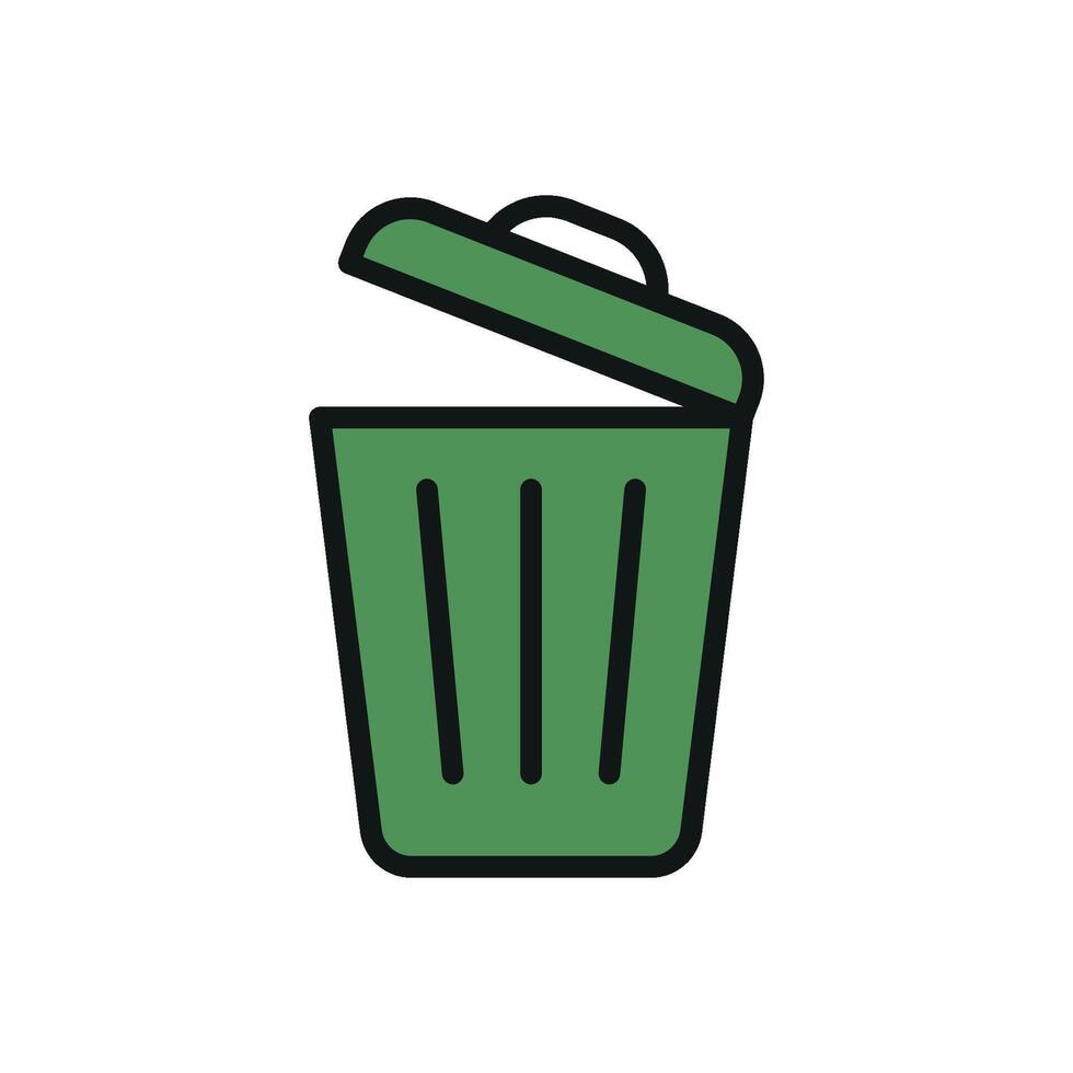 Garbage can icon design templates simple and modern vector