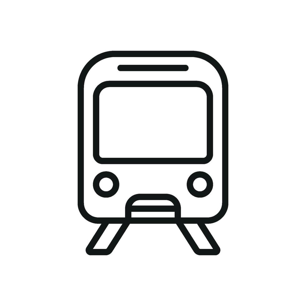 Subway train icon design templates simple and modern vector
