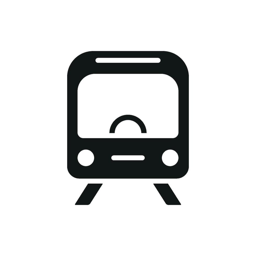 Subway train icon design templates simple and modern vector