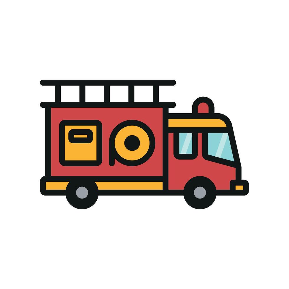 Fire truck icon design templates simple and modern vector