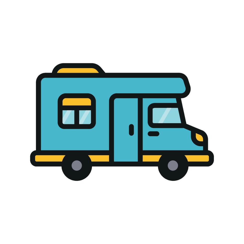 Motor home icon design templates simple and modern vector