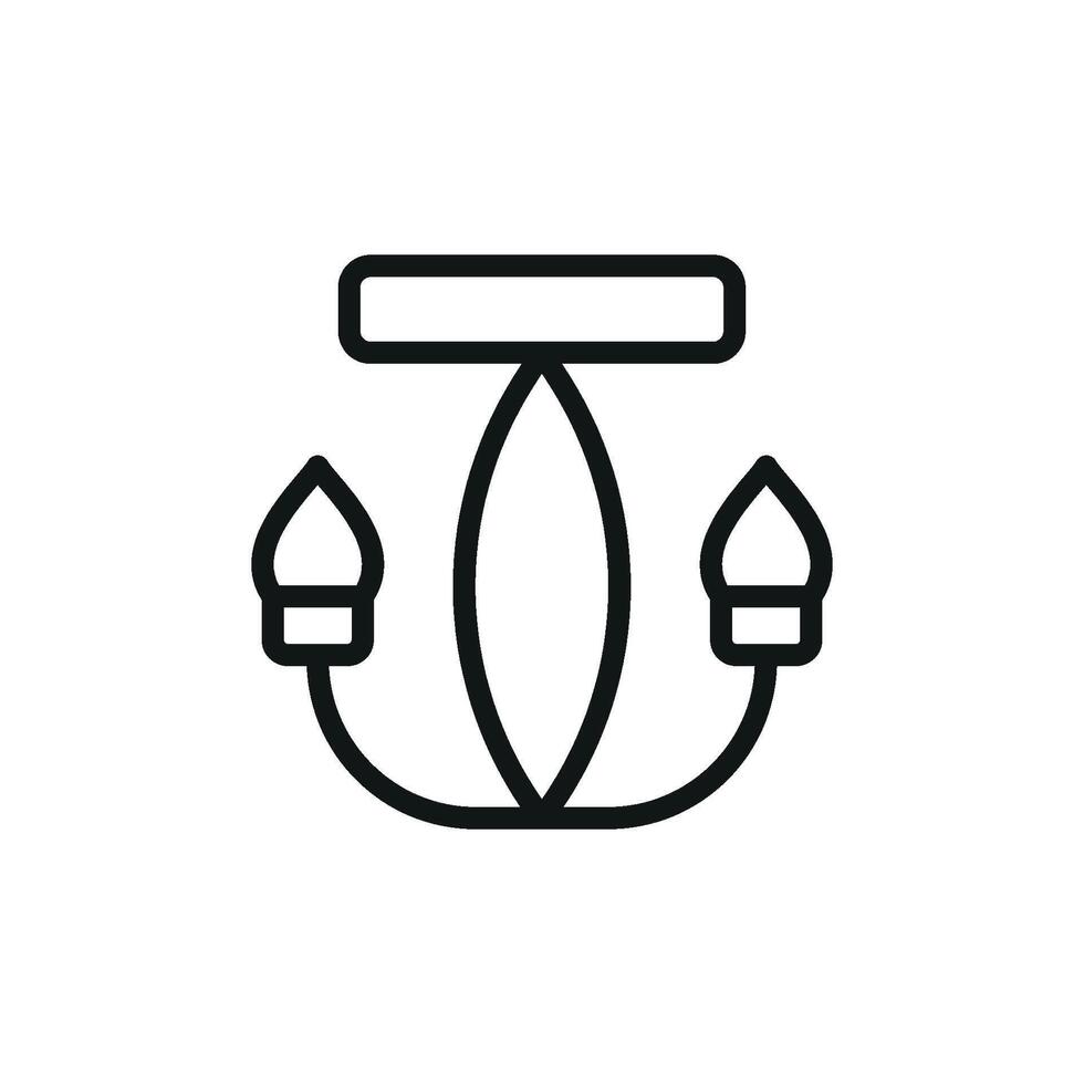 Chandeliers icon design templates simple and modern vector